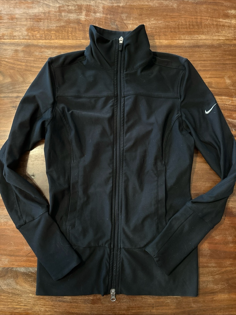 Nike Black Women's Full-Zip Athletic Jacket